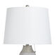 Donald 29.5 inch 100 watt Silver and Grey and White Table Lamp Portable Light