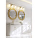 Montford 3 Light 24 inch Modern Gold Bath Vanity Light Wall Light