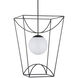 Rochefort 1 Light 21 inch Black Indoor/Outdoor Lantern Pendant Ceiling Light