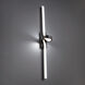 Loophole LED 5.5 inch Black Bath Vanity & Wall Light in 3500K, dweLED