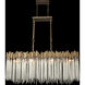 Matrix 8 Light 48.25 inch Havana Gold Linear Pendant Ceiling Light