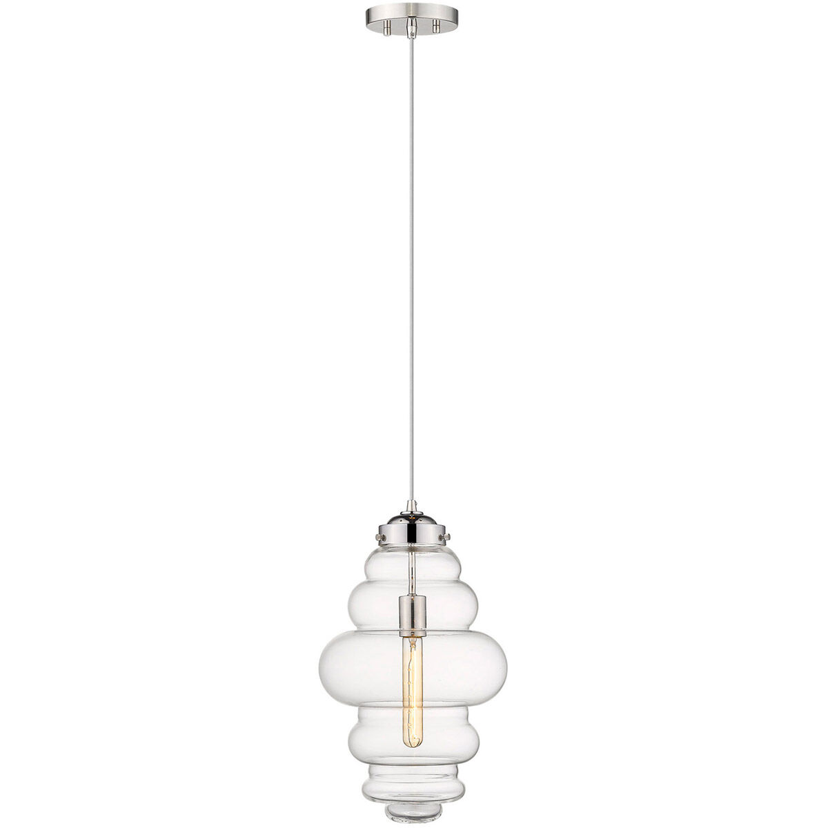Ballina 1 Light 11 inch Polished Nickel Mini-Pendant Ceiling Light
