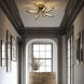 Papilio LED 21 inch Legacy Brass Flush Mount Ceiling Light