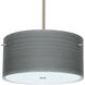 Tamburo 16v2 LED Satin Nickel Stem Pendant Ceiling Light