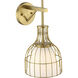 Evensong Wall Sconce Wall Light in Brushed Gold