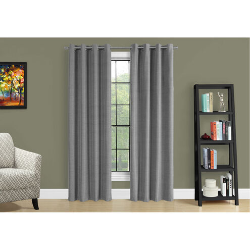 Swatara Grey Curtain Panel, 2-Piece Set