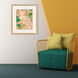 Peacock Paradise II Orange and Green and Red and Pink Framed Art, Propac