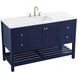 Theo 54 X 34 inch Blue Bathroom Vanity Cabinet