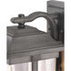 Abbott 1 Light 16 inch Antique Pewter Outdoor Wall Lantern, Medium