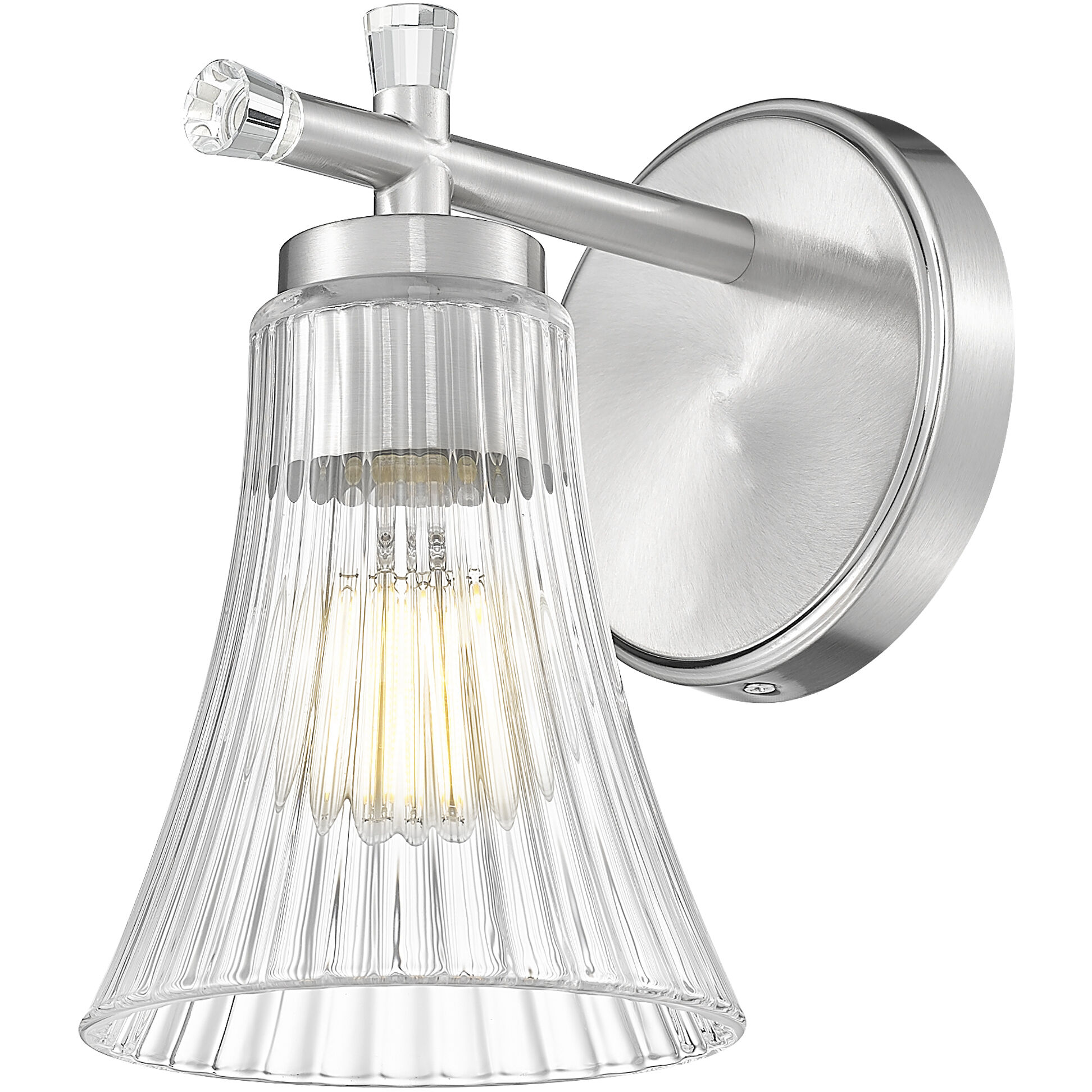 Belle Wall Sconce Wall Light in Brushed Nickel