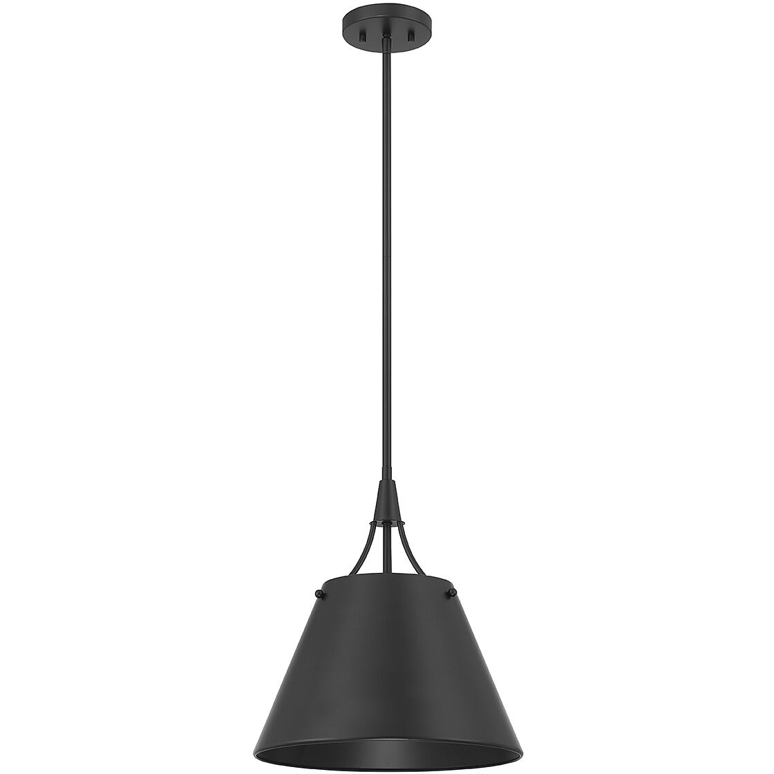 Willis 1 Light 14 inch Matte Black Pendant Ceiling Light