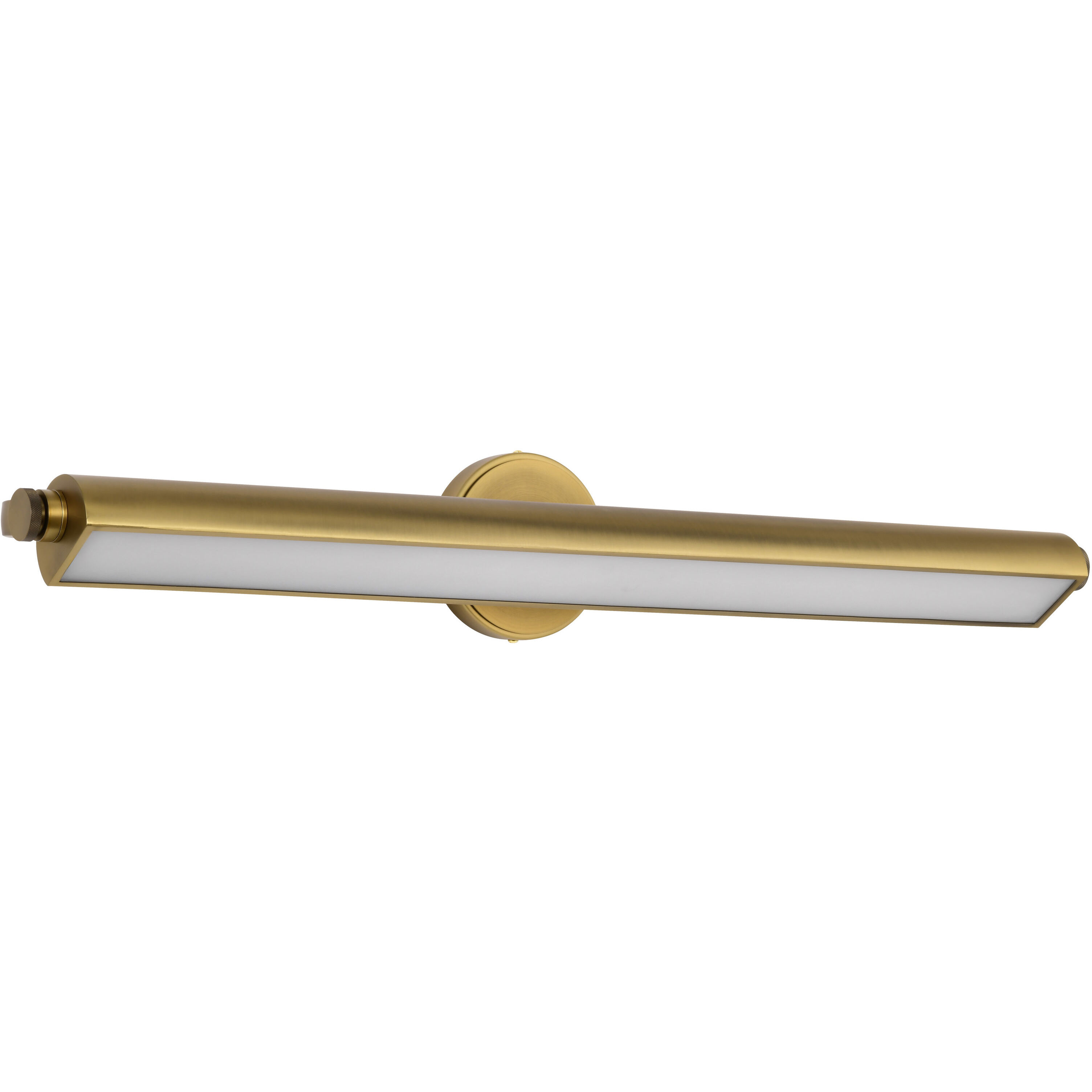 Auden LED 35.5 inch Vintage Brass Vanity Wall Light