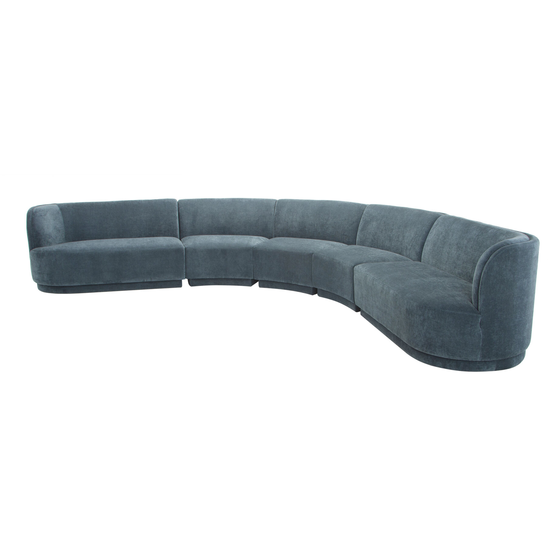 Yoon Blue Modular Sectional, Radius
