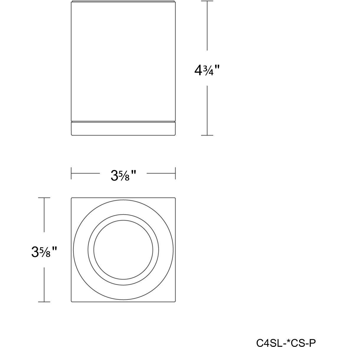 Zoron LED 3.63 inch Arc White Outdoor Ceiling Lighting
