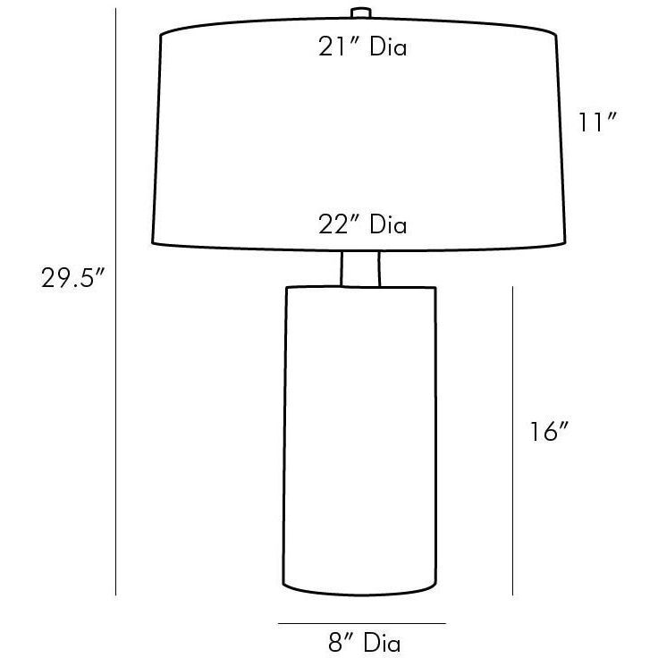 Prague 29.5 inch Blackened Table Lamp Portable Light