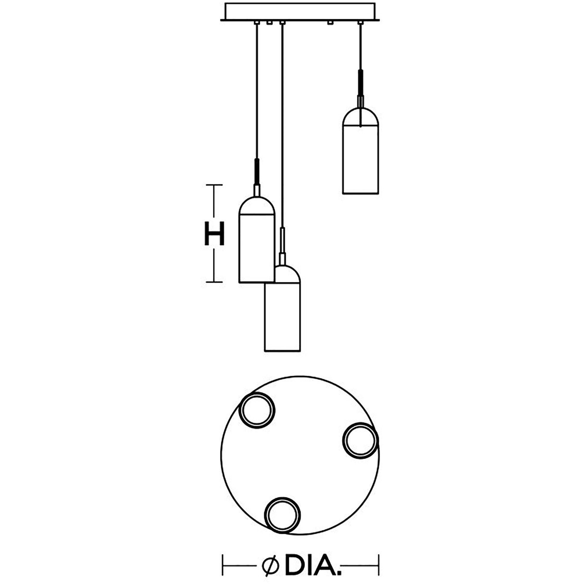 Kiran 3 Light 18 inch Black Pendant Ceiling Light