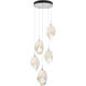 Chrysalis 5 Light 16.1 inch White Pendant Ceiling Light in White Crystal, Large