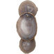Trinity 1 Light 7 inch Pale Lavender Agate & Antique Brass Wall Sconce Wall Light