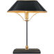 Daphne 16.5 inch 60 watt Black and Gold Table Lamp Portable Light