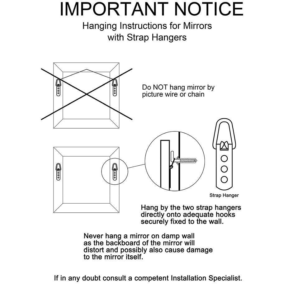 Bergman 32 X 32 inch Glossy Royal Blue Wall Mirror