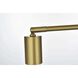 Zane 2 Light 5 inch Satin Gold Flush Mount Ceiling Light