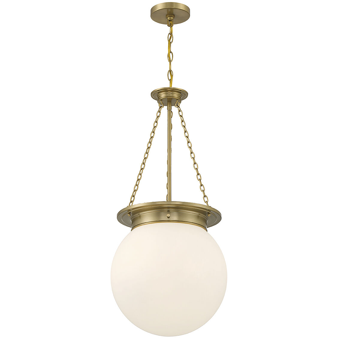 Manor 3 Light 13.5 inch Warm Brass Pendant Ceiling Light
