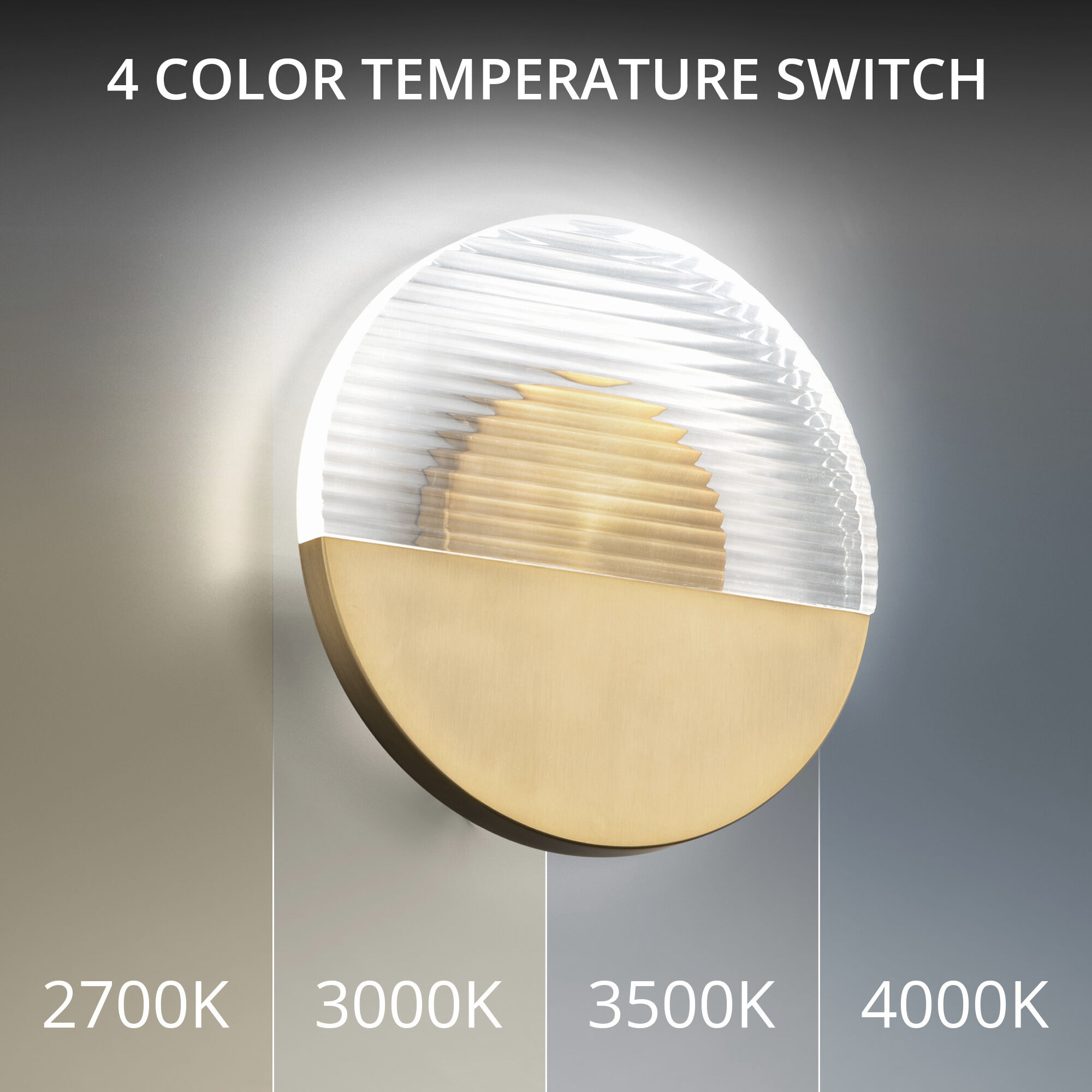 Crescent Wall Sconce Wall Light in 3000K, dweLED