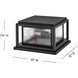 Coastal Elements Republic 2 Light 12 inch Black Outdoor Pier Mount, Estate Series