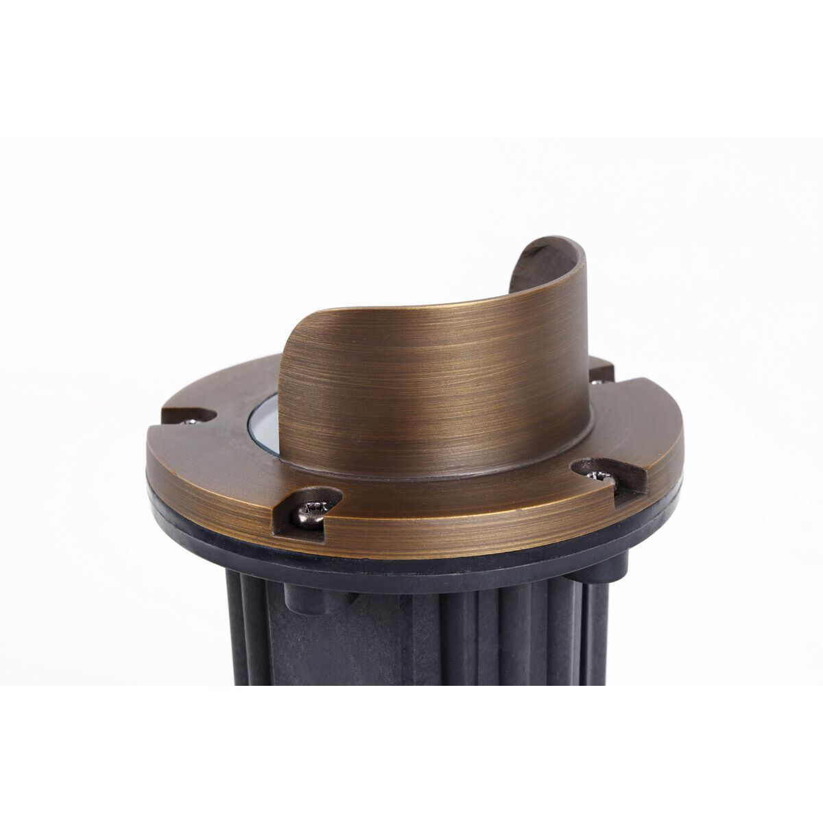 Aera 50.00 watt Antique Brass Landscape Well Light, with Integrated Canopy