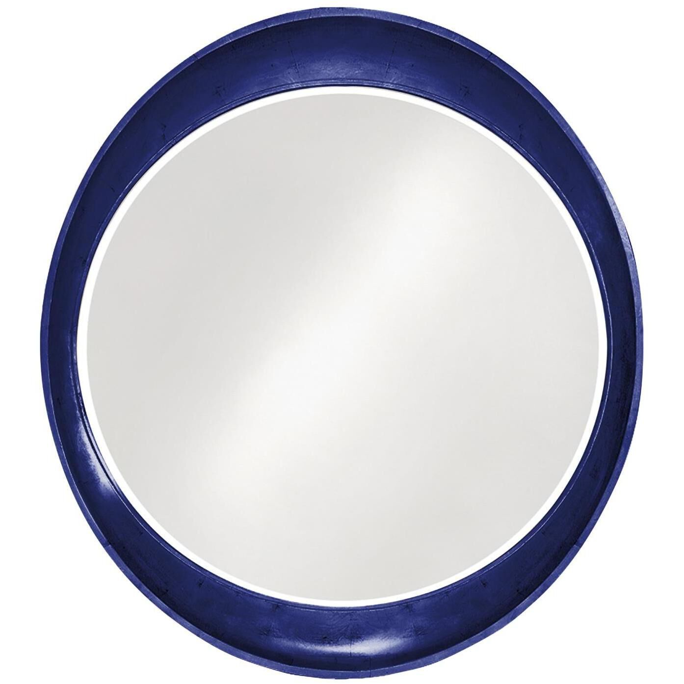 Ellipse 39 X 35 inch Navy Mirror
