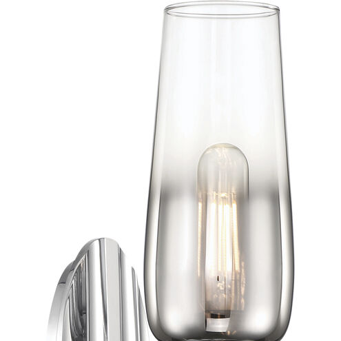 Flame Sconce Wall Light in Chrome