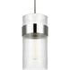 C&M by Chapman & Myers Geneva 1 Light 7 inch Polished Nickel Pendant Ceiling Light