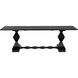 Madeira 96 X 40 inch Hand Rubbed Black Dining Table