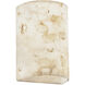 Alabaster Rocks Wall Sconce Wall Light in Incandescent