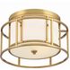 Hulton 2 Light 15 inch Luxe Gold Flush Ceiling Light