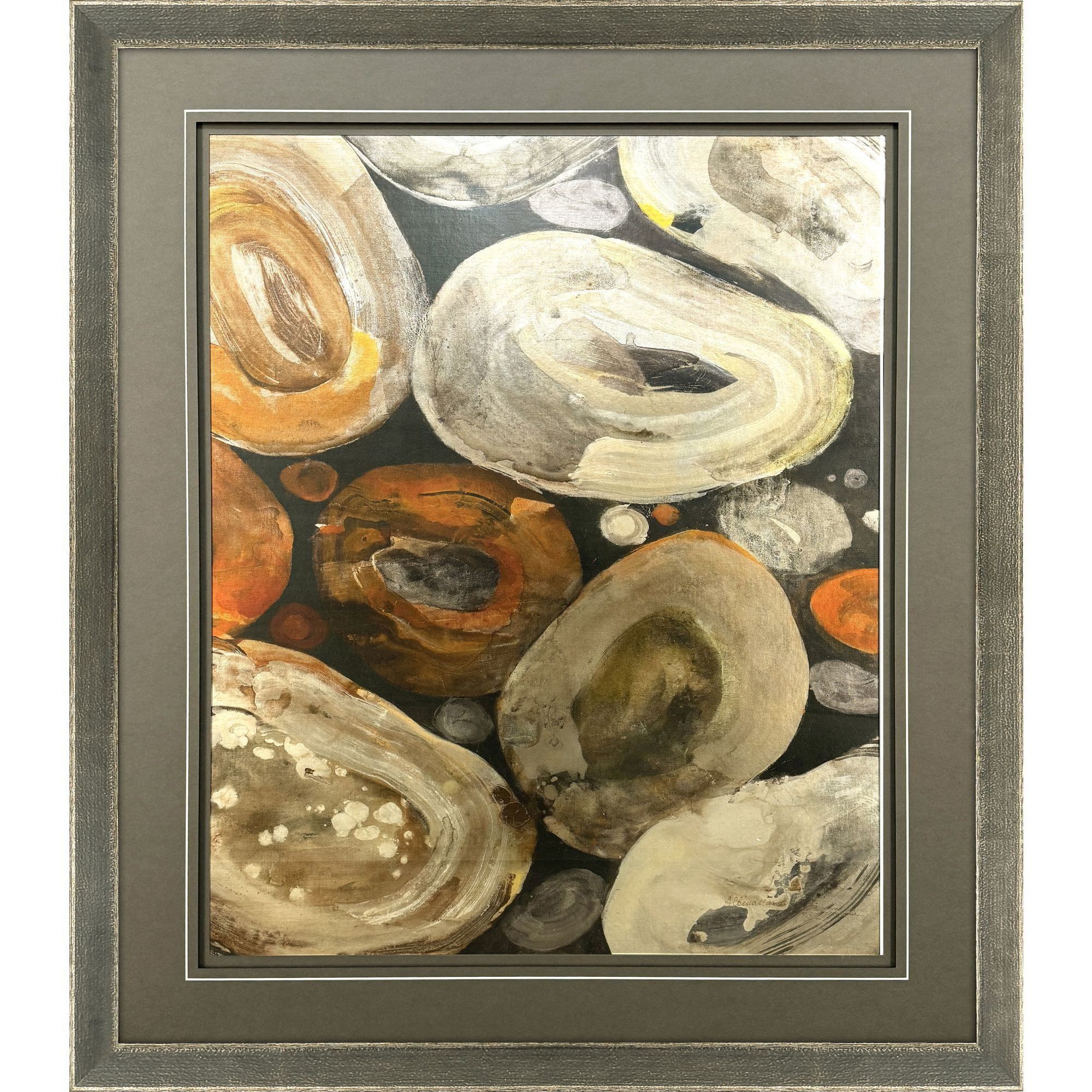 Autumn Brown and Black and Orange and Rust Framed Art, The Studio