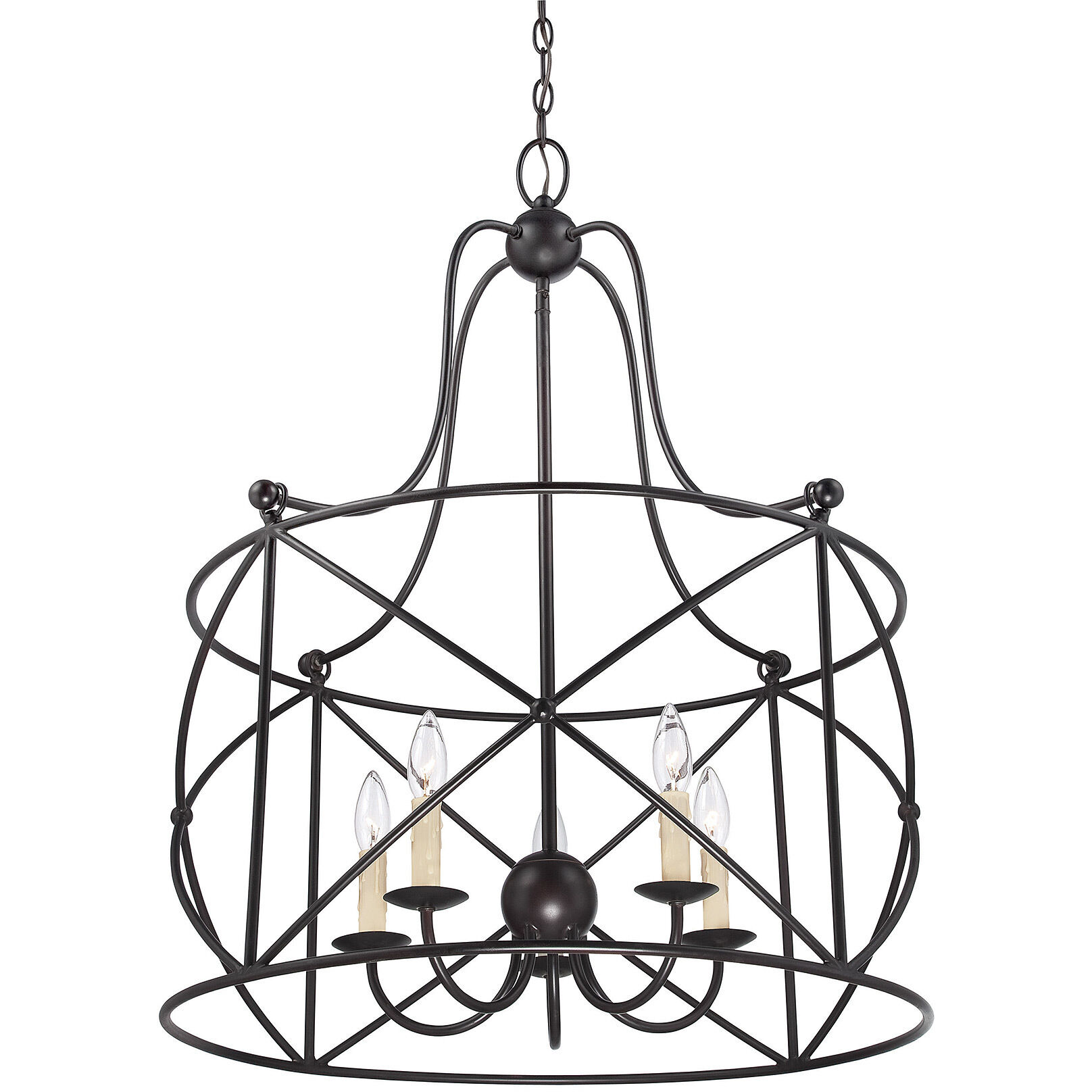 Seneca 5 Light 25.5 inch English Bronze Pendant Ceiling Light