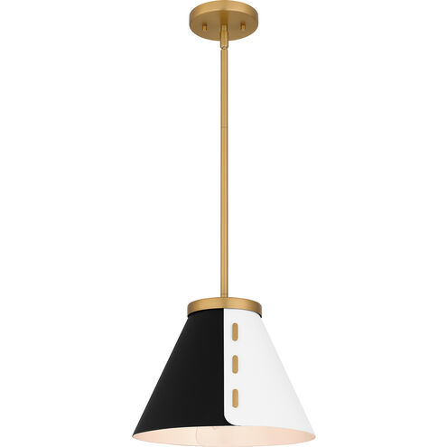 Trette 1 Light 12 inch Brushed Weathered Brass Pendant Ceiling Light