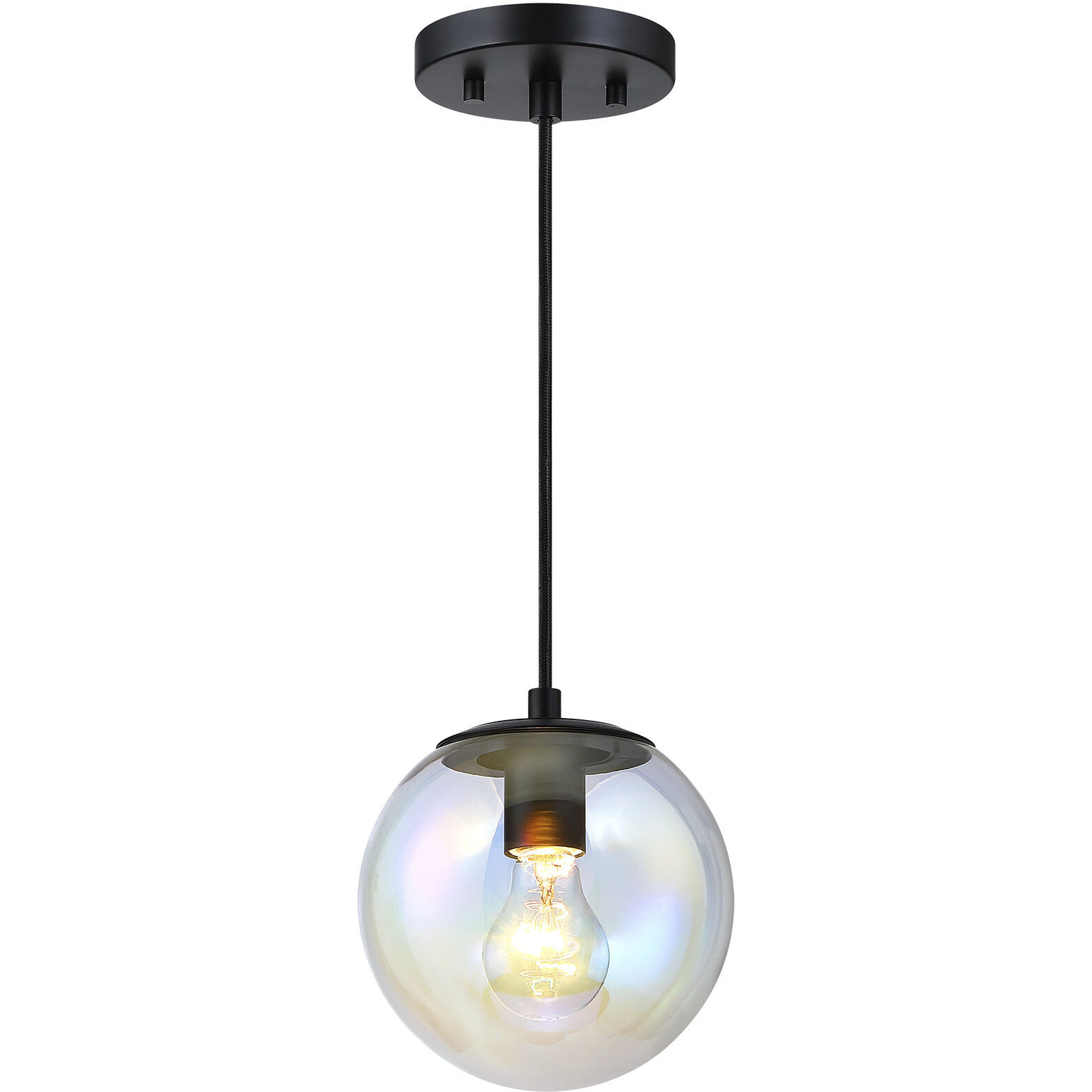 Neva LED 7 inch Matte Black Pendant Ceiling Light