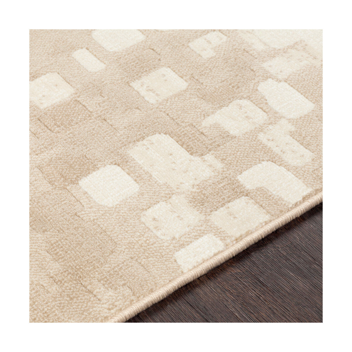 Contempo 35 X 24 inch Beige/White/Tan Rugs, Rectangle