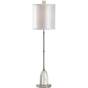 MarketPlace 35 inch 60 watt Clear/Seeded Table Lamp Portable Light