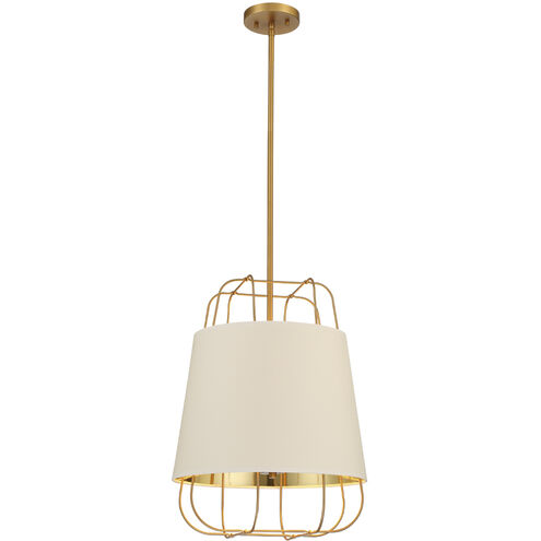 Tura 3 Light 16 inch Brass Pendant Ceiling Light