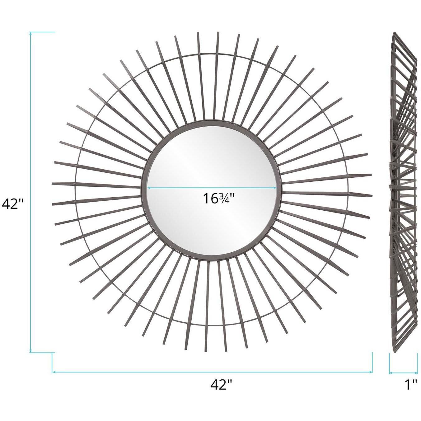 Kenton 42 X 42 inch Graphite Mirror