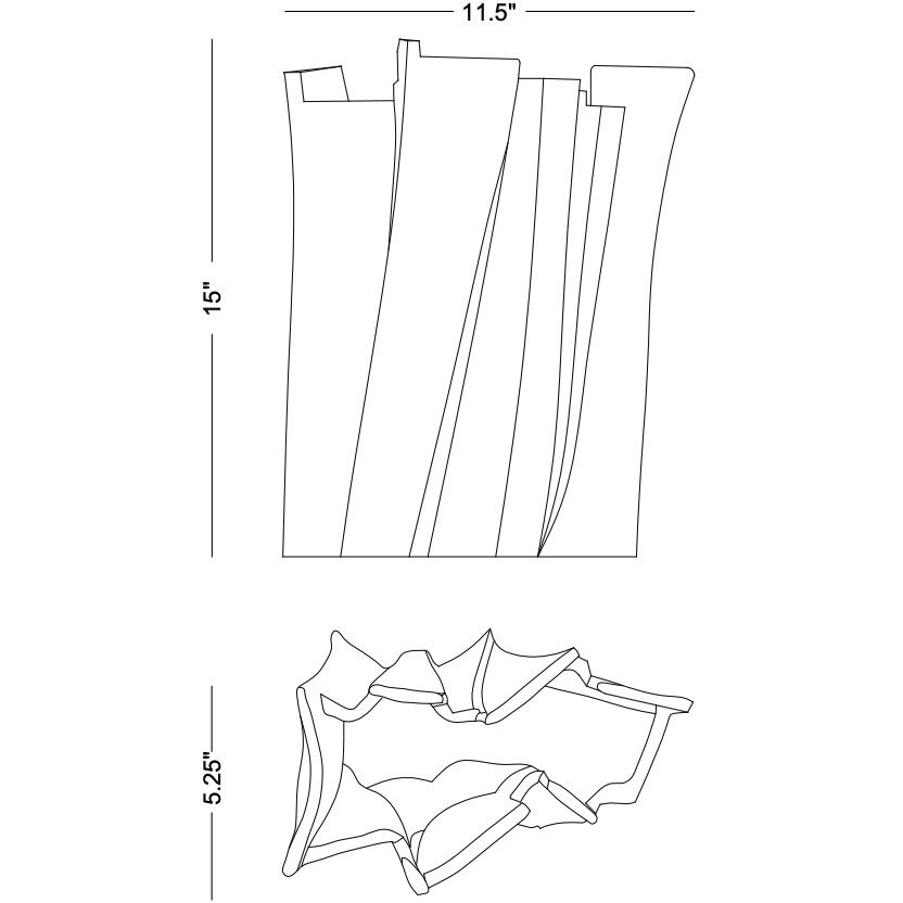 Verbano 15 inch Vase