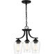 Shyloh 3 Light 16 inch Coal Semi Flush / Chandelier Ceiling Light
