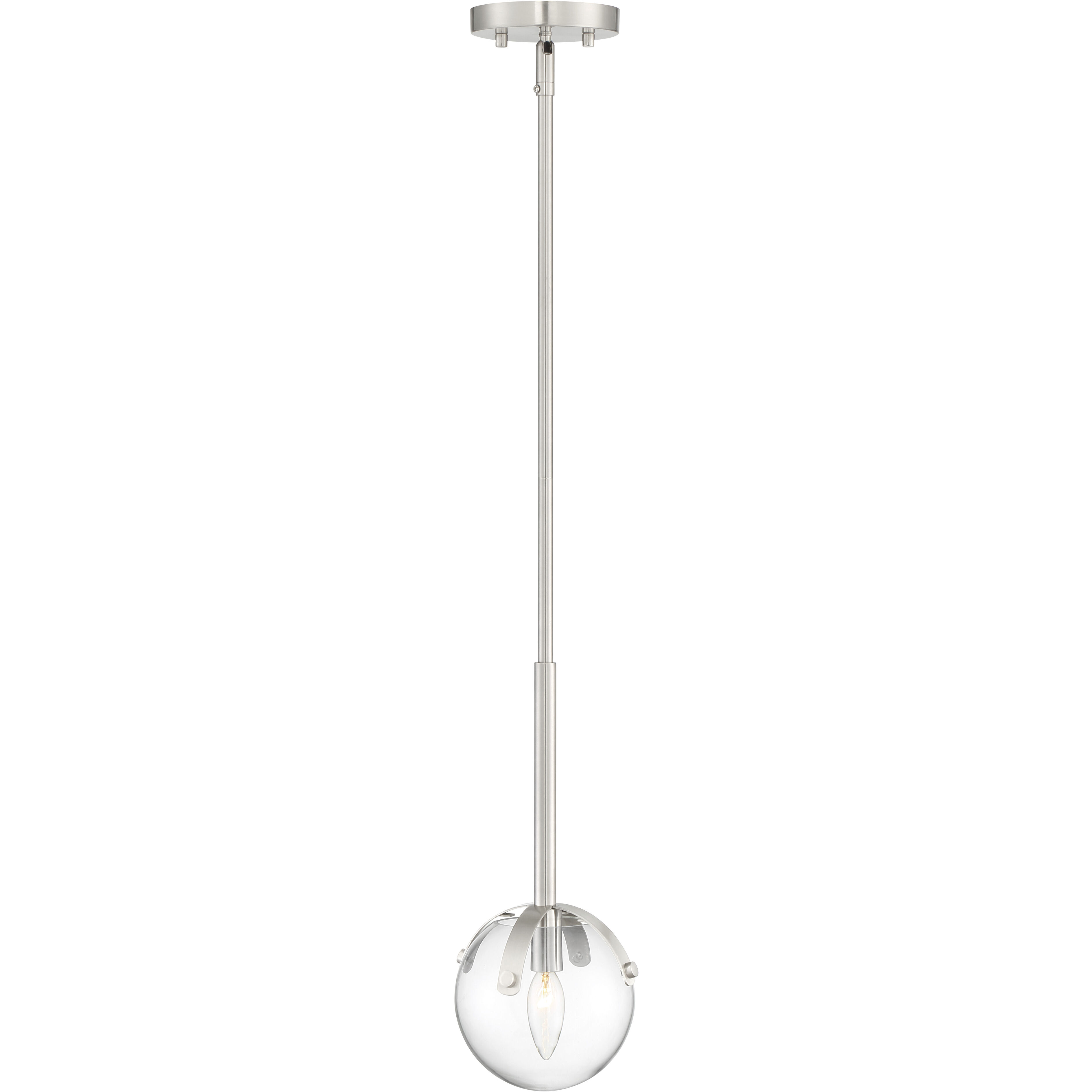 Spyglass 1 Light 6.5 inch Satin Platinum Mini Pendant Ceiling Light