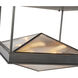 Cairo 4 Light 19 inch Urban Bronze Semi Flush Mount Ceiling Light