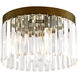 Ashton 4 Light 13 inch Hand Painted Palacial Bronze Flush Mount Ceiling Light