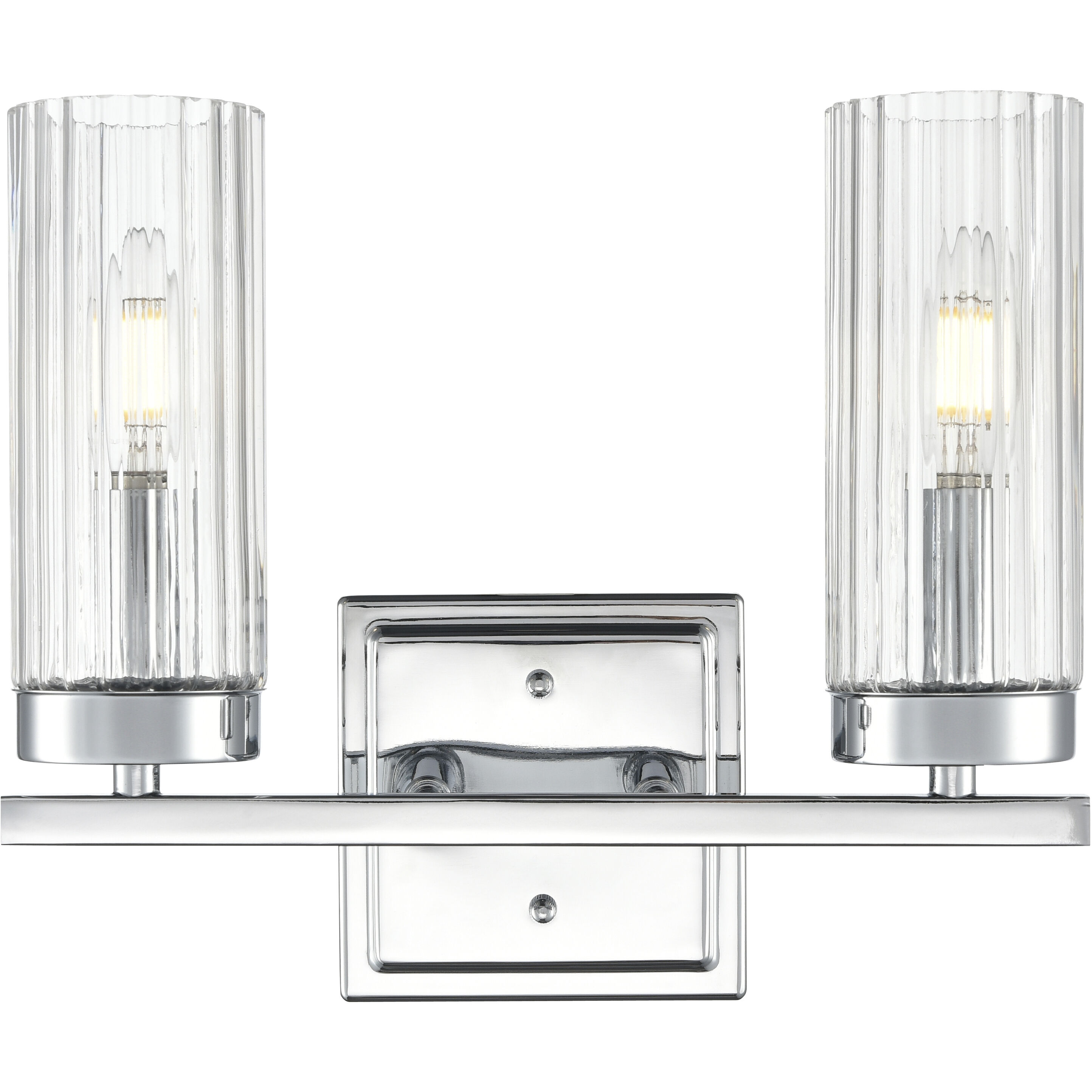 Iversen 2 Light 12.5 inch Polished Chrome Bathroom Vanity Light Wall Light