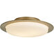 Oceanus 2 Light 16.5 inch Soft Gold Semi-Flush Ceiling Light